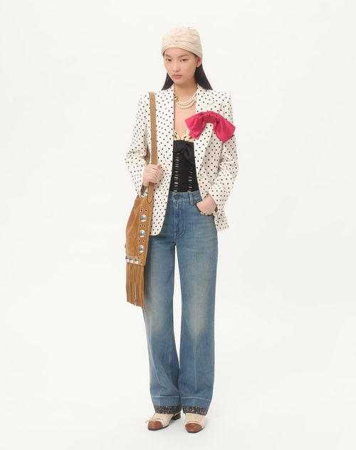 Valentino - Denim Trousers - Denim - Woman - Shelf - Wrtw Ss25 Rnw - W1 (suiting)