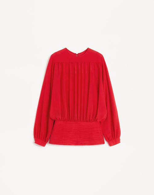 Valentino - Light Georgette Top - Paris - Woman - Shirts And Tops