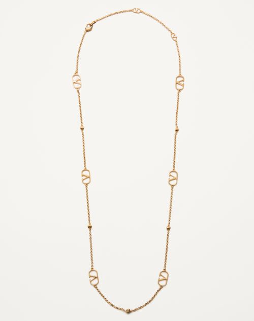 Valentino Garavani - Vlogo Signature Metal Necklace - Gold - Man - Jewelry