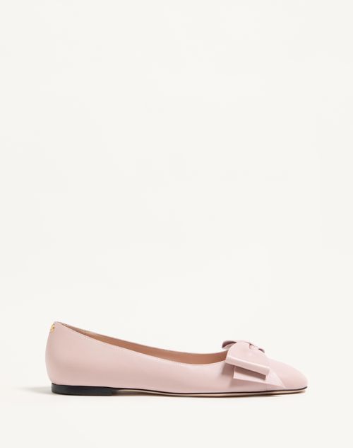 Valentino Garavani - Bowow Kidskin Ballerina - Water Rose - Woman - Ballerinas