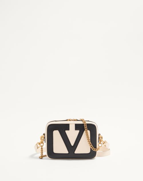 Valentino Garavani - Valentino Garavani Viva Superstar Nappa Leather Crossbody Bag - Butter/black - Woman - Shoulder Bags