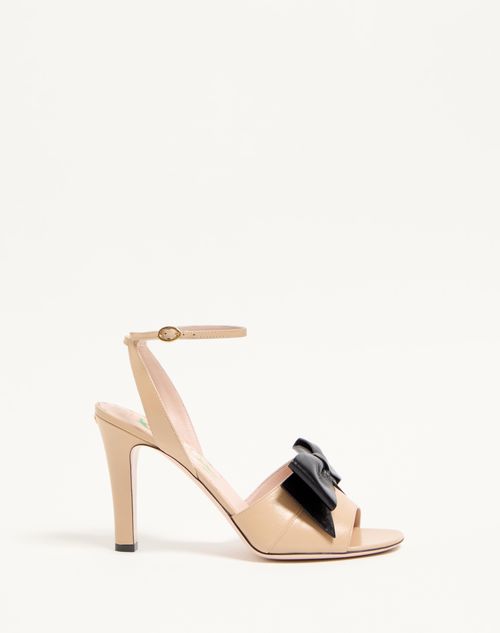 Valentino Garavani - Bowow Sandal In Kidskin 95mm - Sand - Woman - Sandals