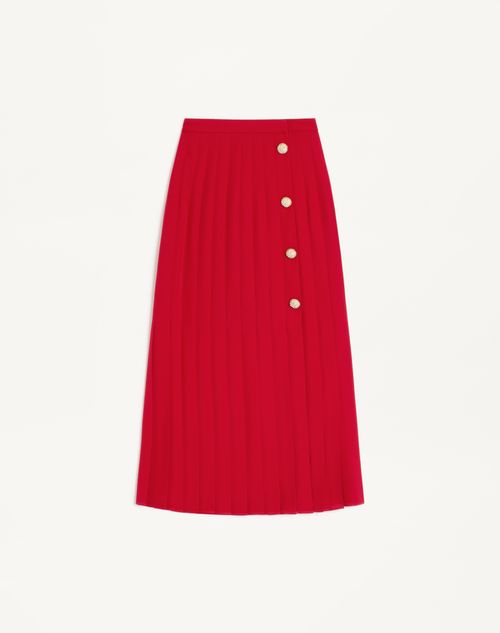 Valentino - Georgette Midi Skirt - Paris - Woman - Skirts