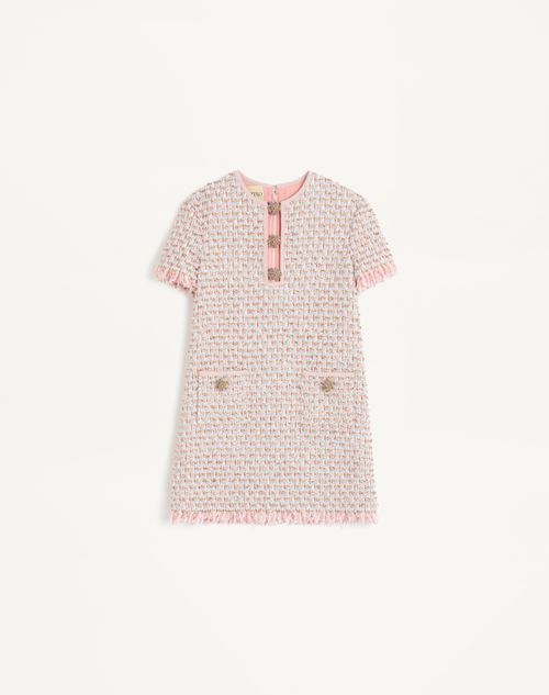 Valentino - Embroidered Ribbon Tweed Short Dress - Multicolour - Woman - Shelf - Wrtw - Red, Navy, Mariniere W1