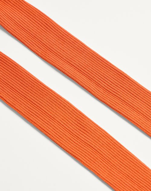 Valentino - Silk Tights - Orange - Woman - Woman Ready To Wear Sale